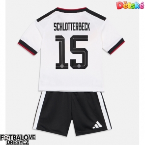 Německo Nico Schlotterbeck #15 Dětské Domácí dres komplet MS 2026 Krátký Rukáv (+ trenýrky)